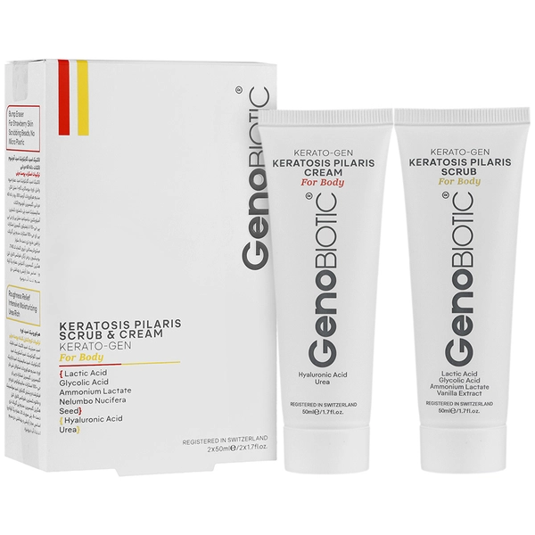 اسکراب و کرم کنترل کننده پوست مرغی بدن ژنوبایوتیک